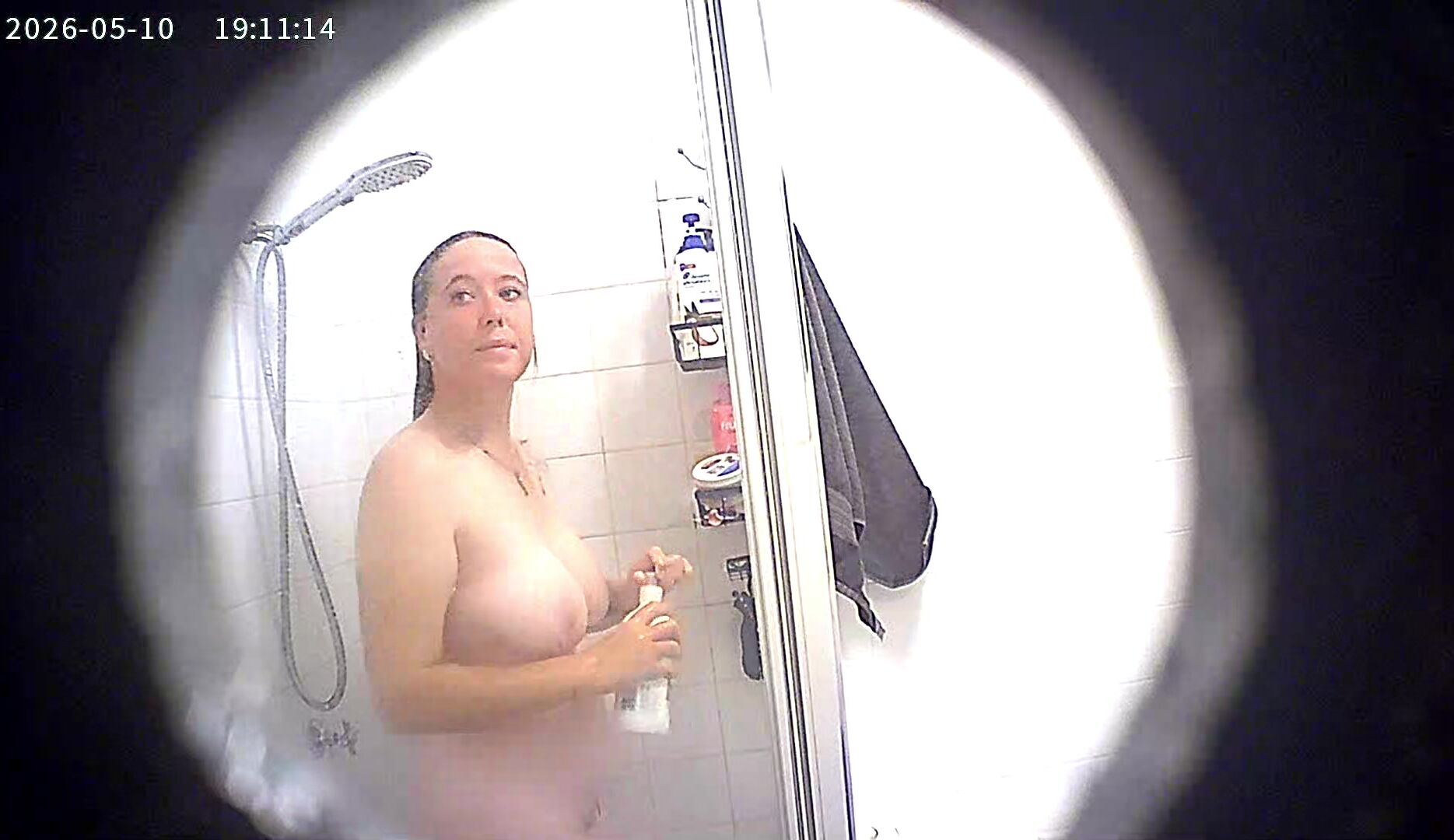 Big tits teen Kenadee in the shower