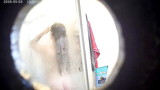 Cute teen naked in the shower